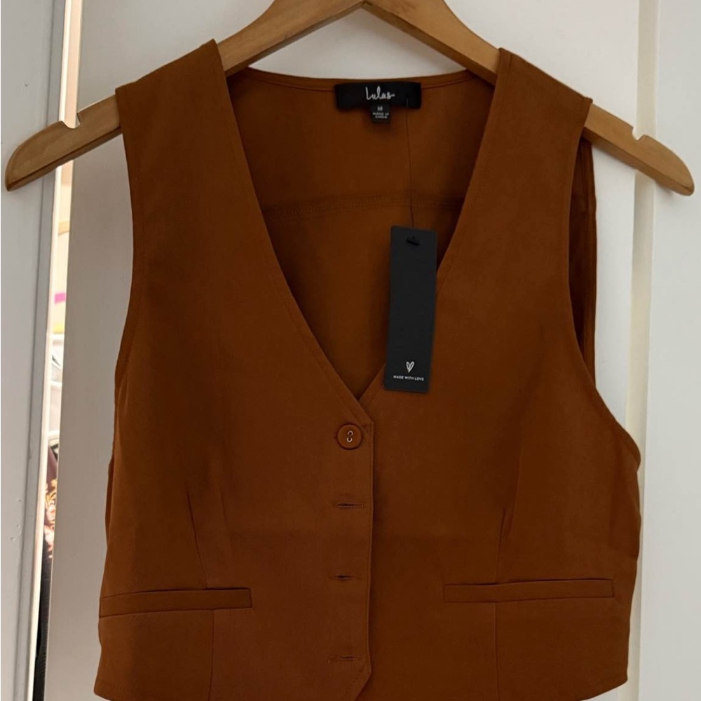LulusTan Button-Up Vest